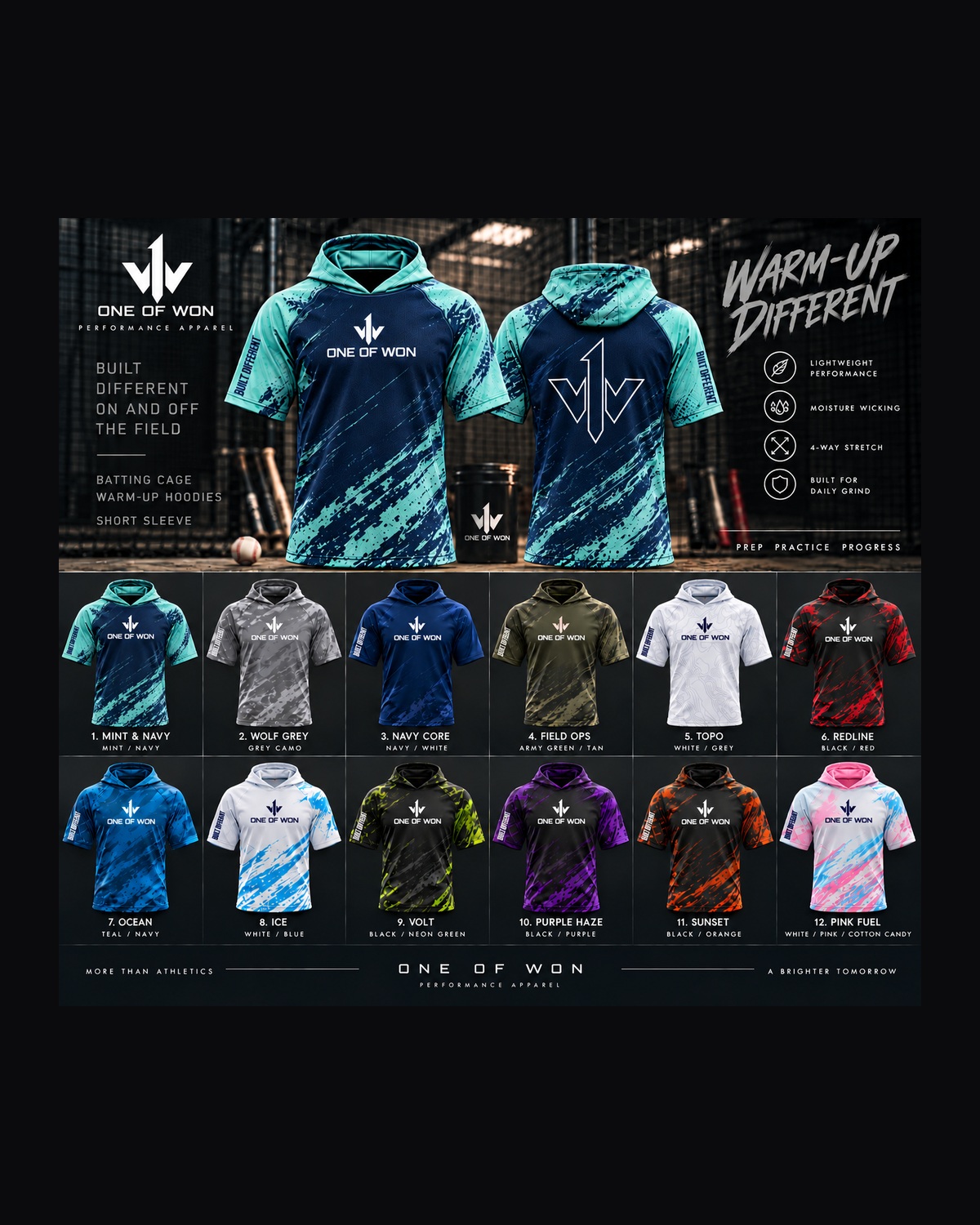 Warm-Ups Short Sleeve Hoodie